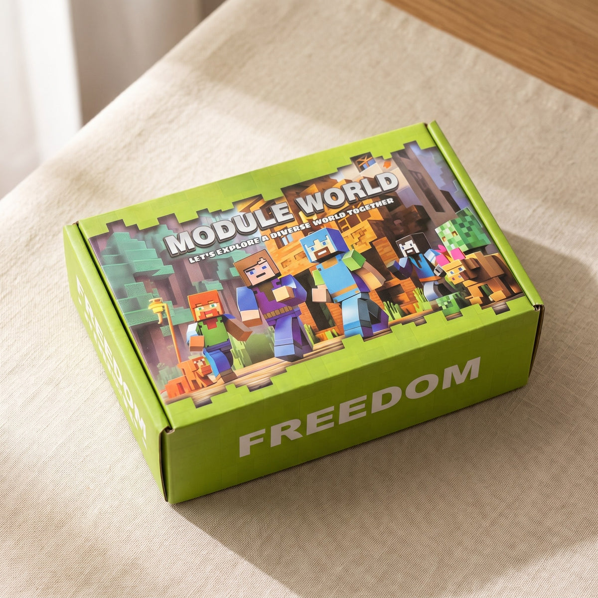 Module World box, 180-cube set packaging