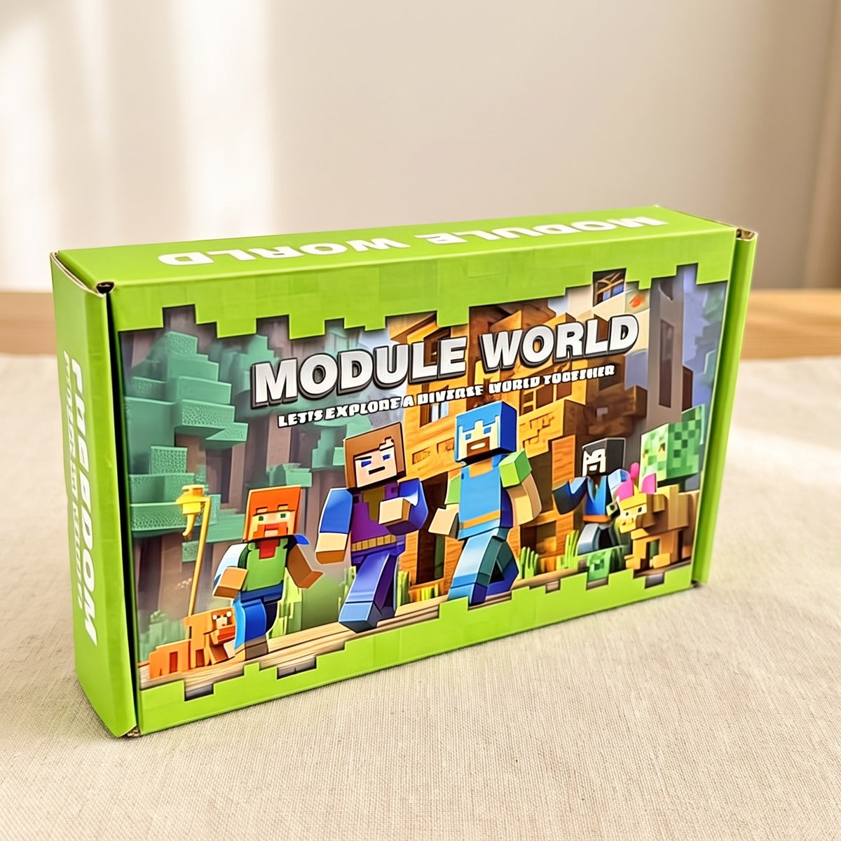Module World box, 60-cube set packaging