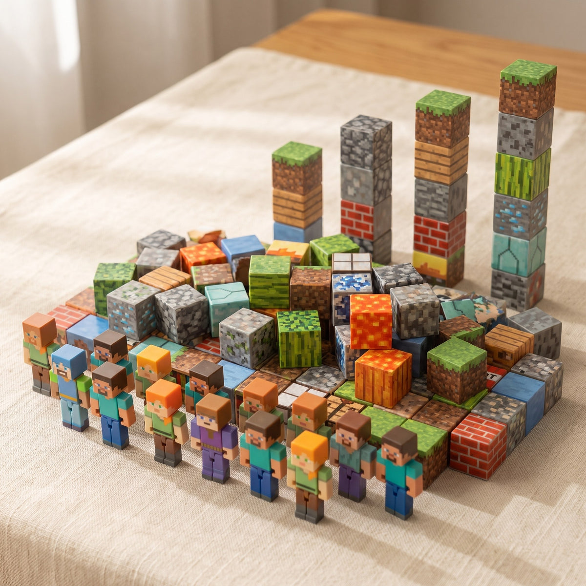 240 magnetic cubes + 15 figures set