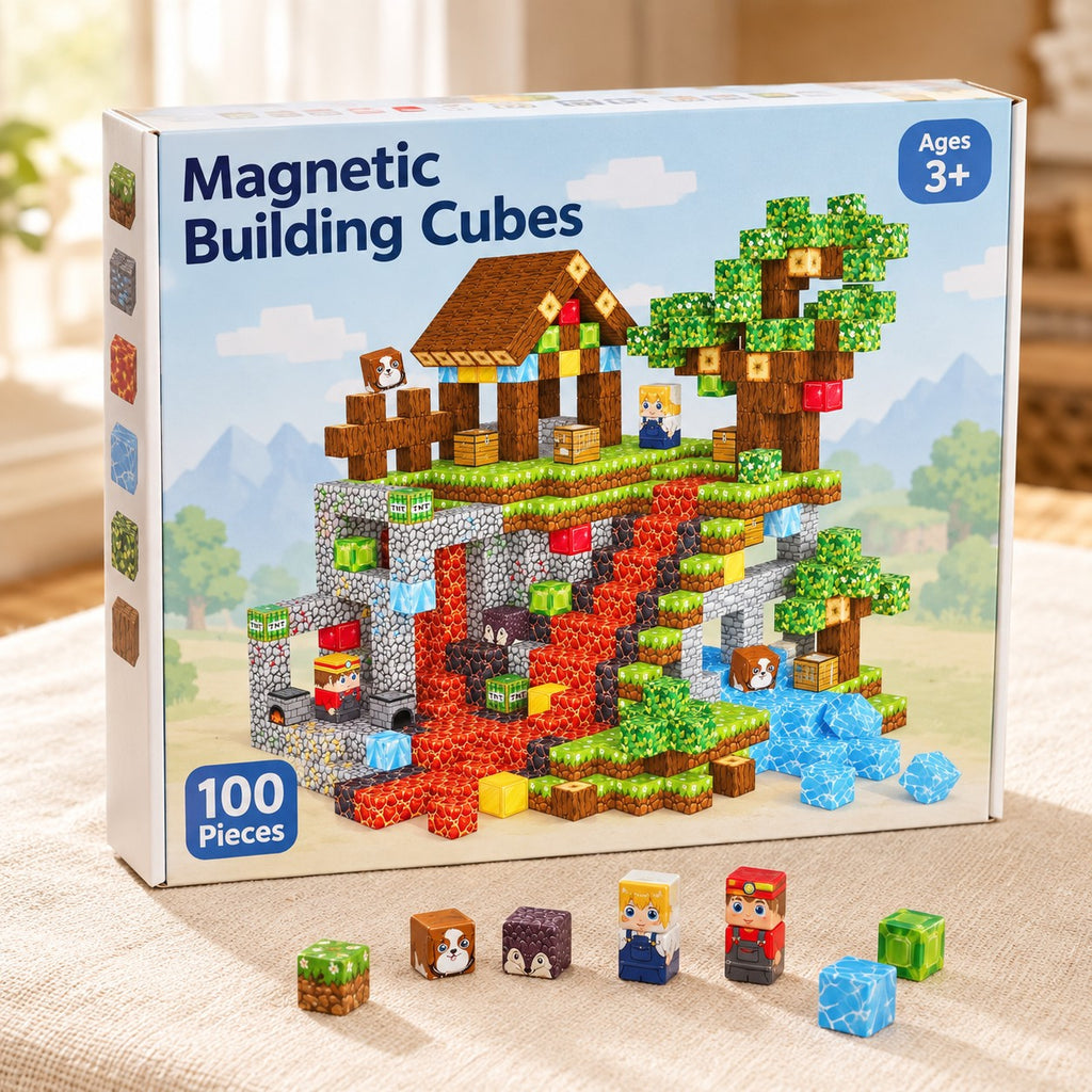 Pet Paradise magnetic building cubes box
