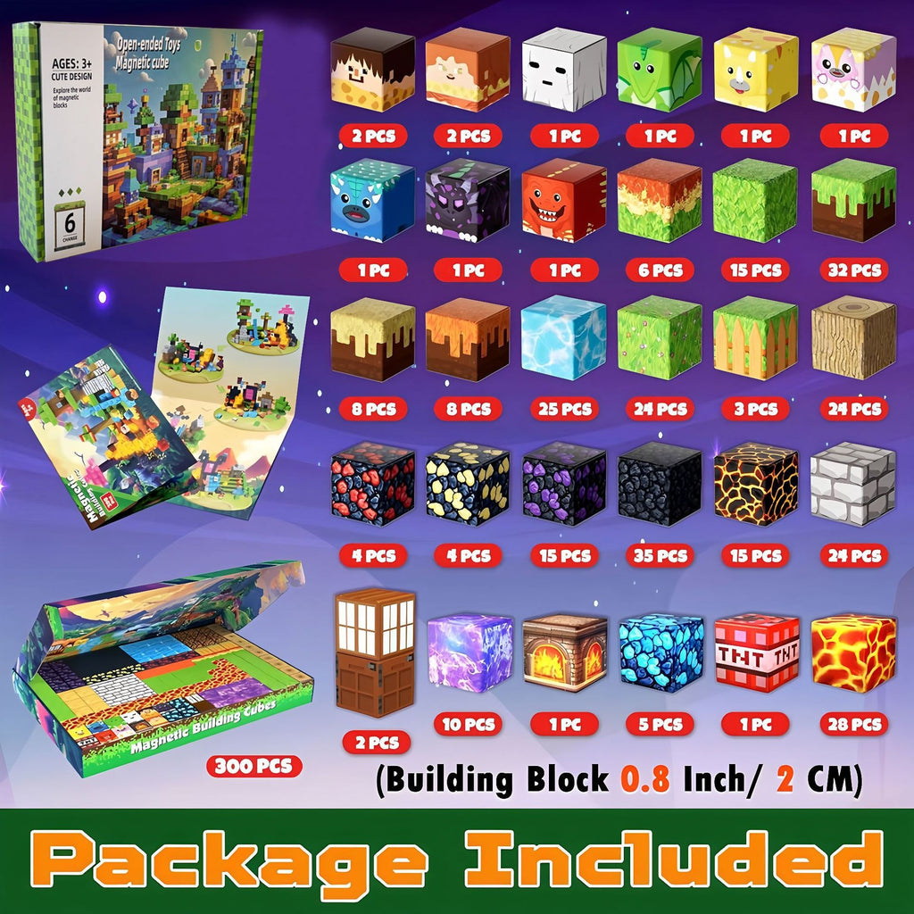 Contents of the 300 cubes Volcano Basin set