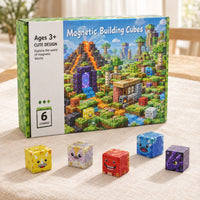 Volcano Basin magnetic building cubes box