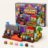 Warrior Battle magnetic building cubes set with its box