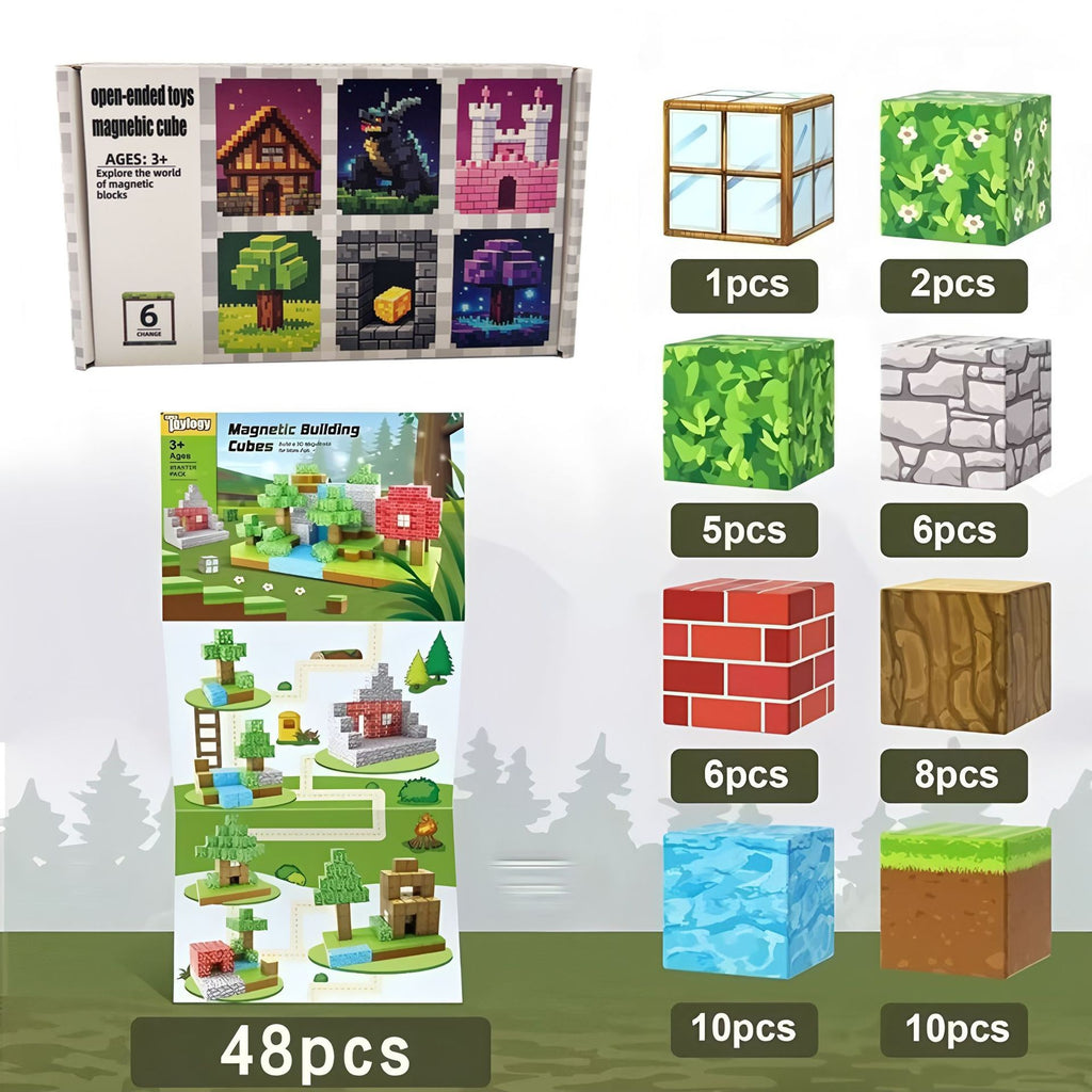 Contents of the 48 cubes Wild Forest set