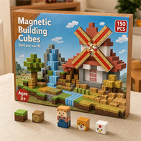 Windmill Farm magnetic building cubes box