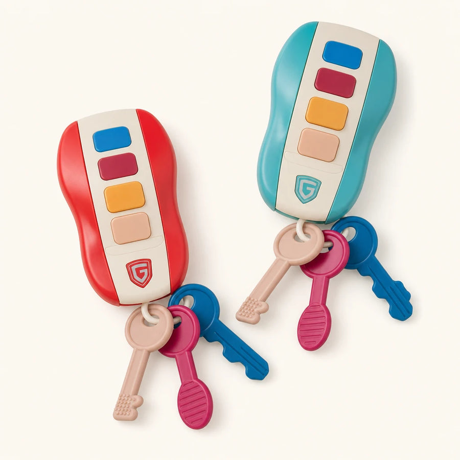 Musical Toy Keys with Buttons and Sound shown complete on a plain background