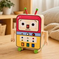 Robot Busy Board with LED Switches - objet surface réelle