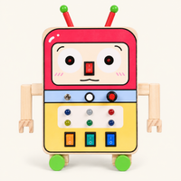 Robot Busy Board with LED Switches - image principale