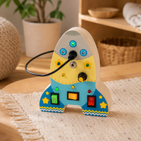 Rocket Busy Board with LED Switches - Blue - objet surface réelle