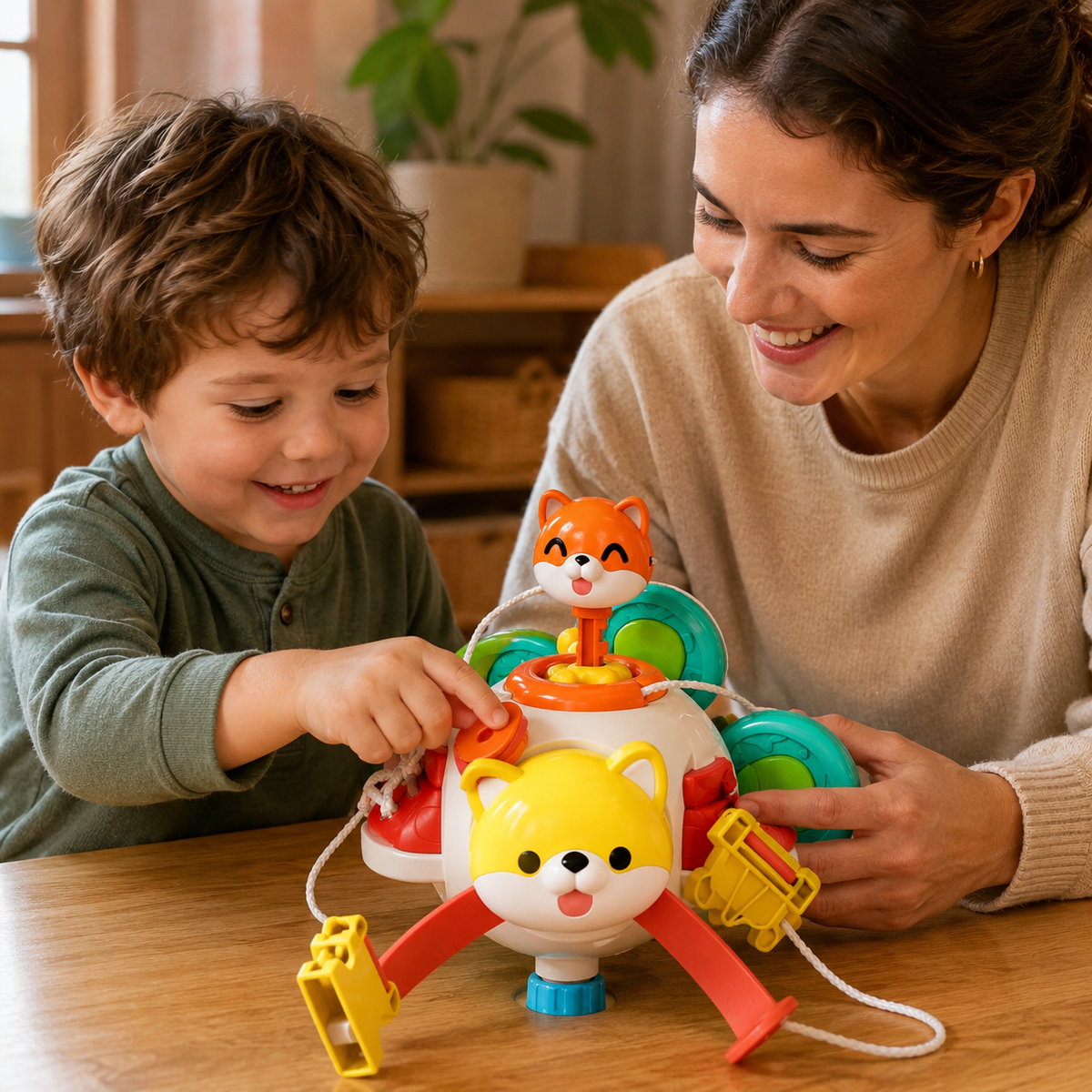 Sensory Activity Ball Fox & Puppy Montessori - utilisation
