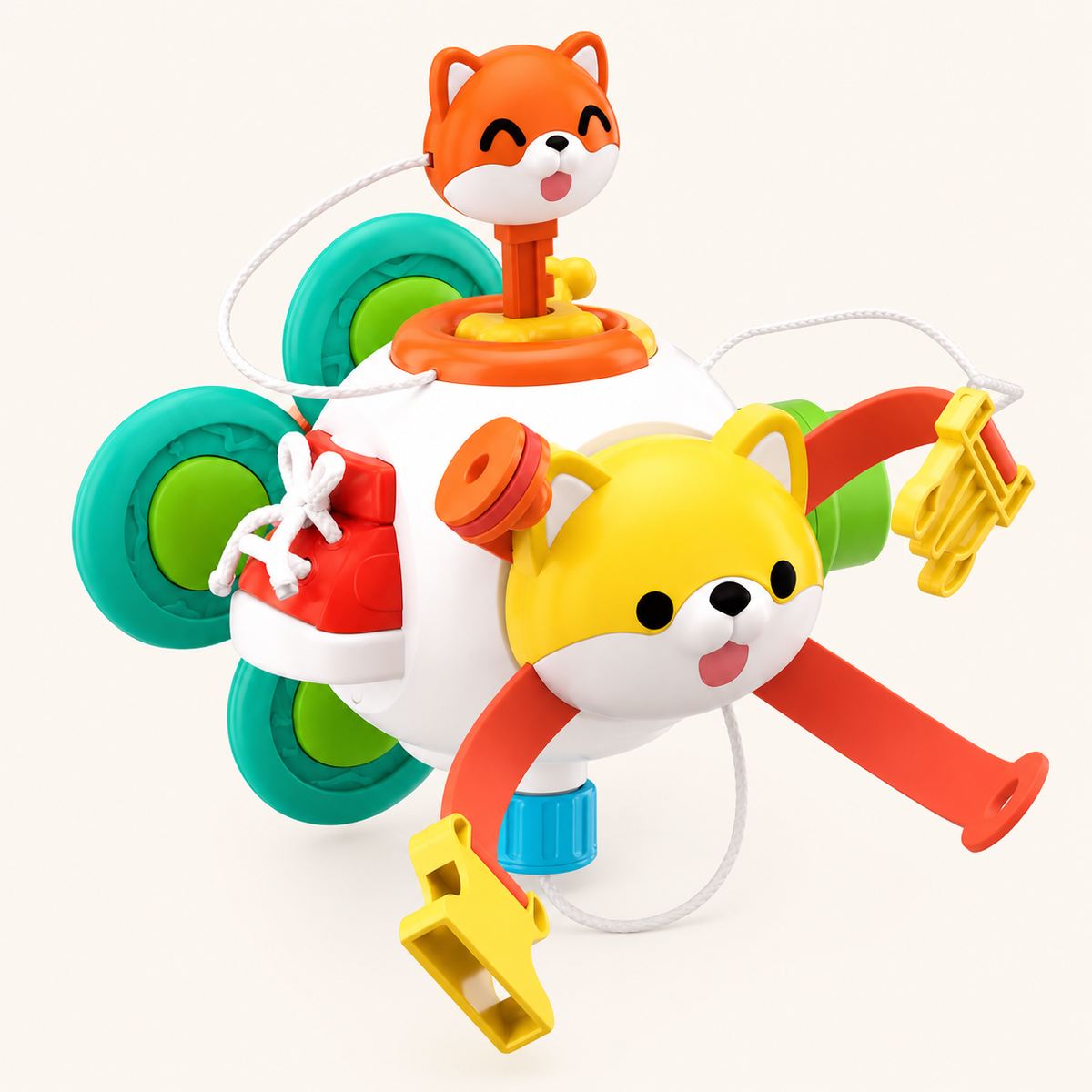 Sensory Activity Ball Fox & Puppy Montessori - image principale