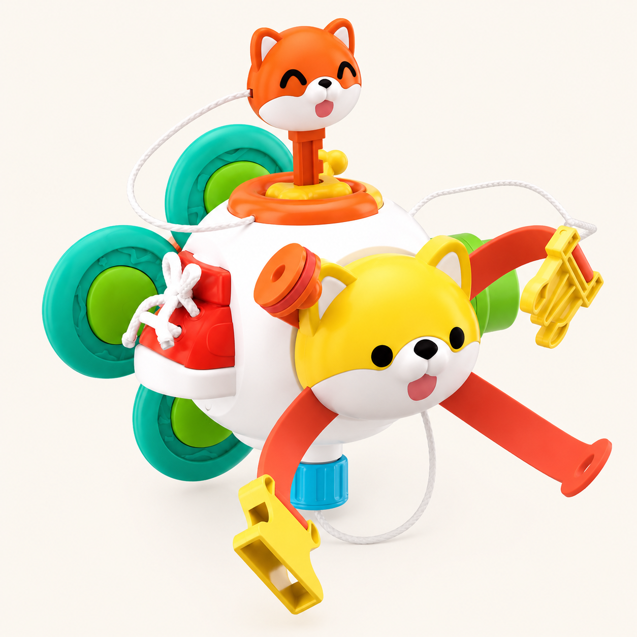 Sensory Activity Ball Fox & Puppy Montessori - image principale