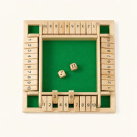 Shut the Box Game – Wooden Math Learning shown complete on a plain background