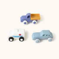 Soft Toy Cars 3-Piece Set for Toddlers shown complete on a plain background