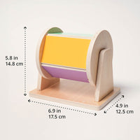 Spinning Drum Toy Montessori Wooden Sensory — view 2