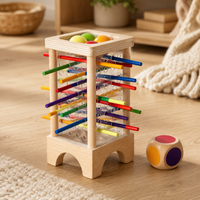 Stick Pulling Game Wooden Montessori Tower - objet surface réelle