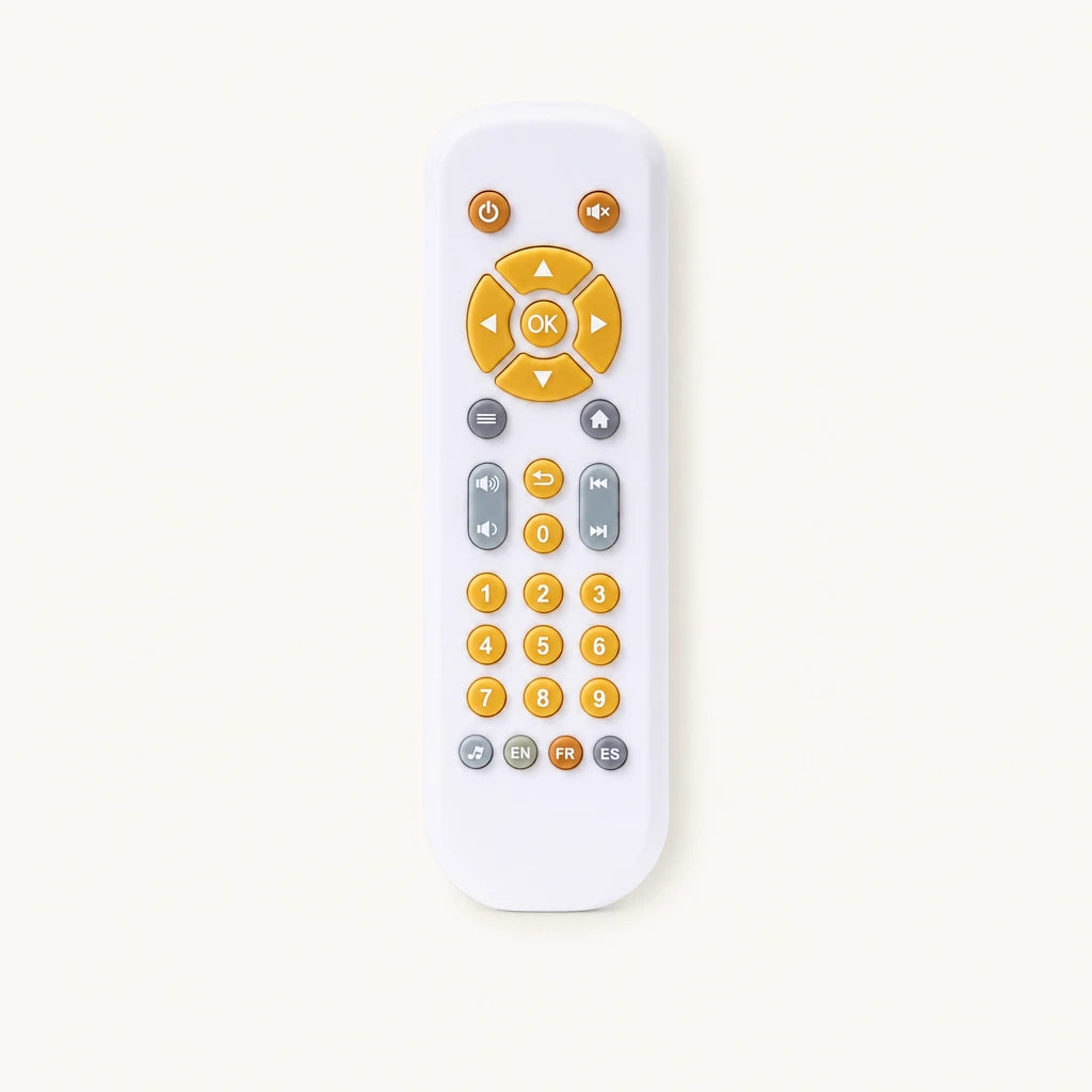 Toddler Learning Remote Control with Lights & Sounds shown complete on a plain background