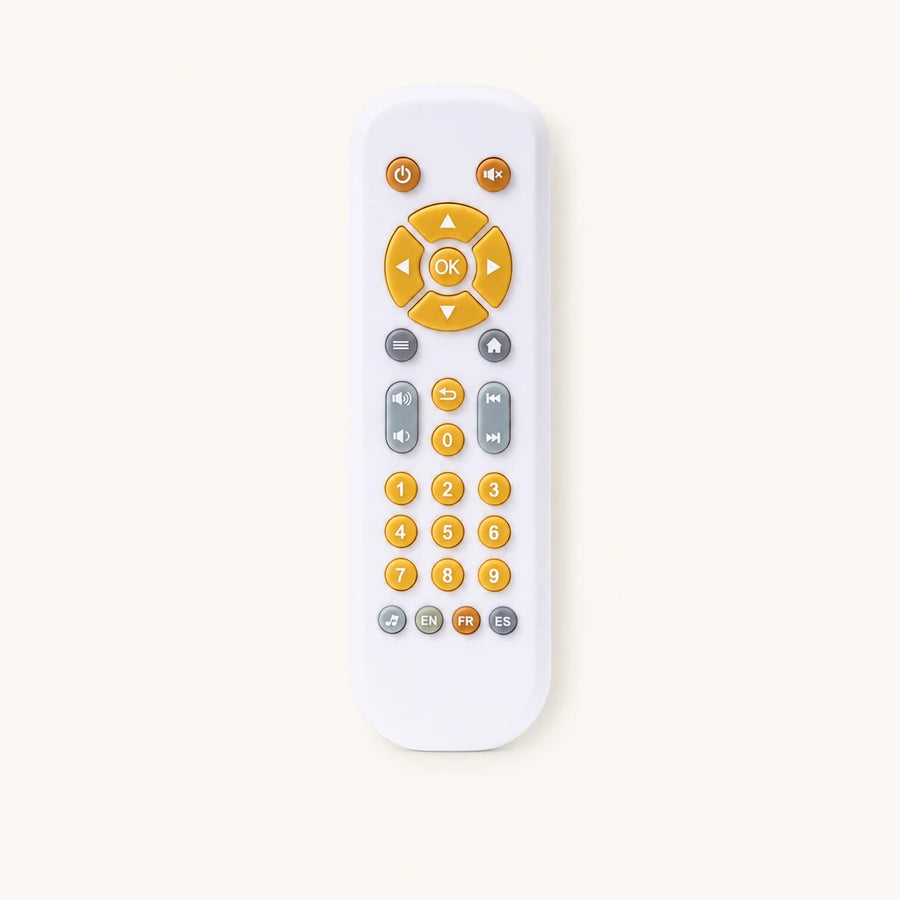 Toddler Learning Remote Control with Lights & Sounds shown complete on a plain background