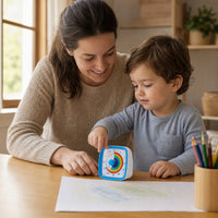 Child playing with the Visual Timer Rainbow for Toddlers & Kids