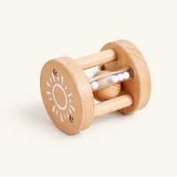 Wooden Rattle Roller Sun Music Toy — view 1