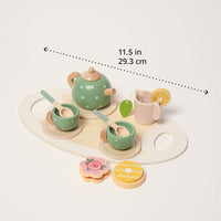 Wooden Tea Set 15-Piece Montessori Play — view 2