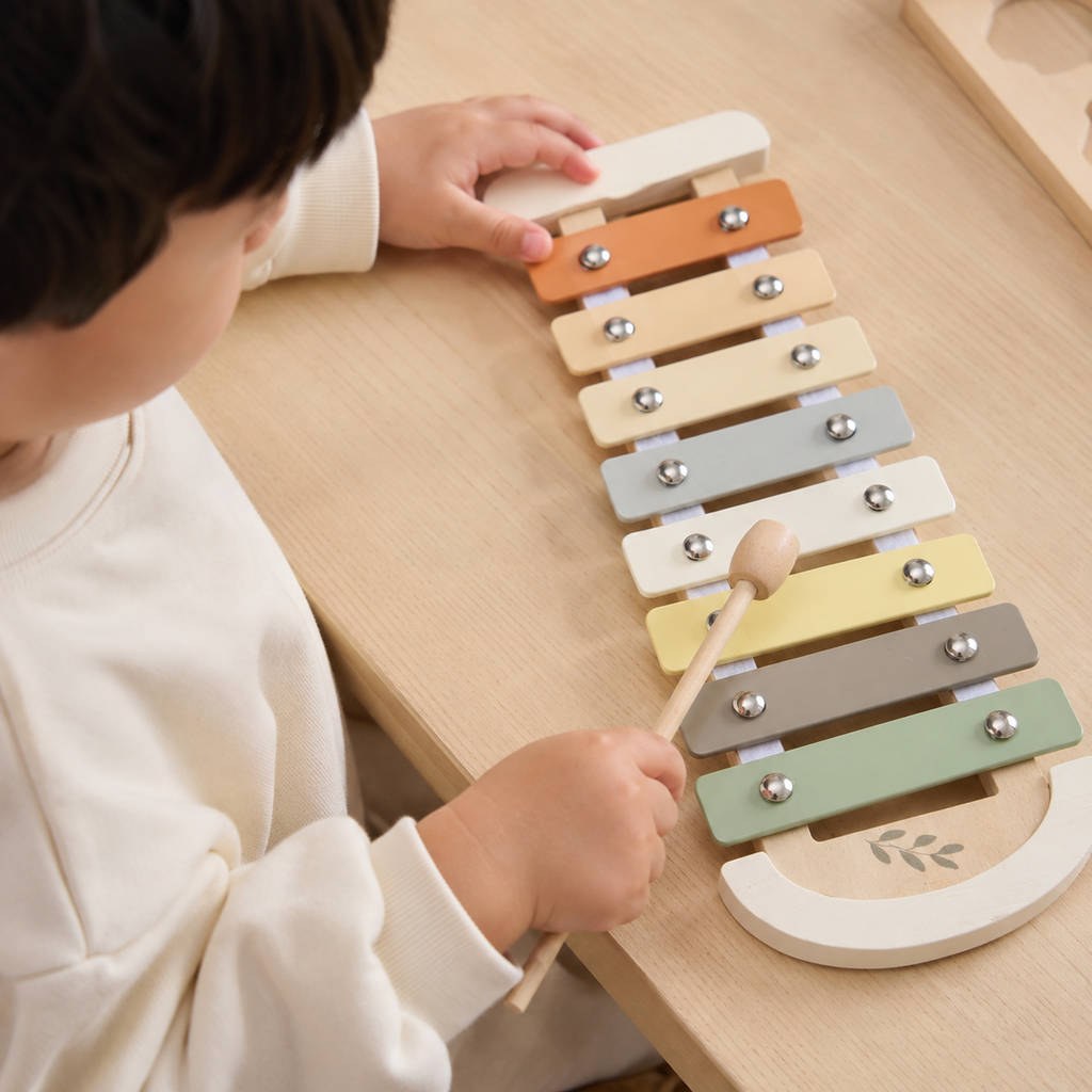 Wooden Xylophone Cloud Shape Musical Toy — view 5